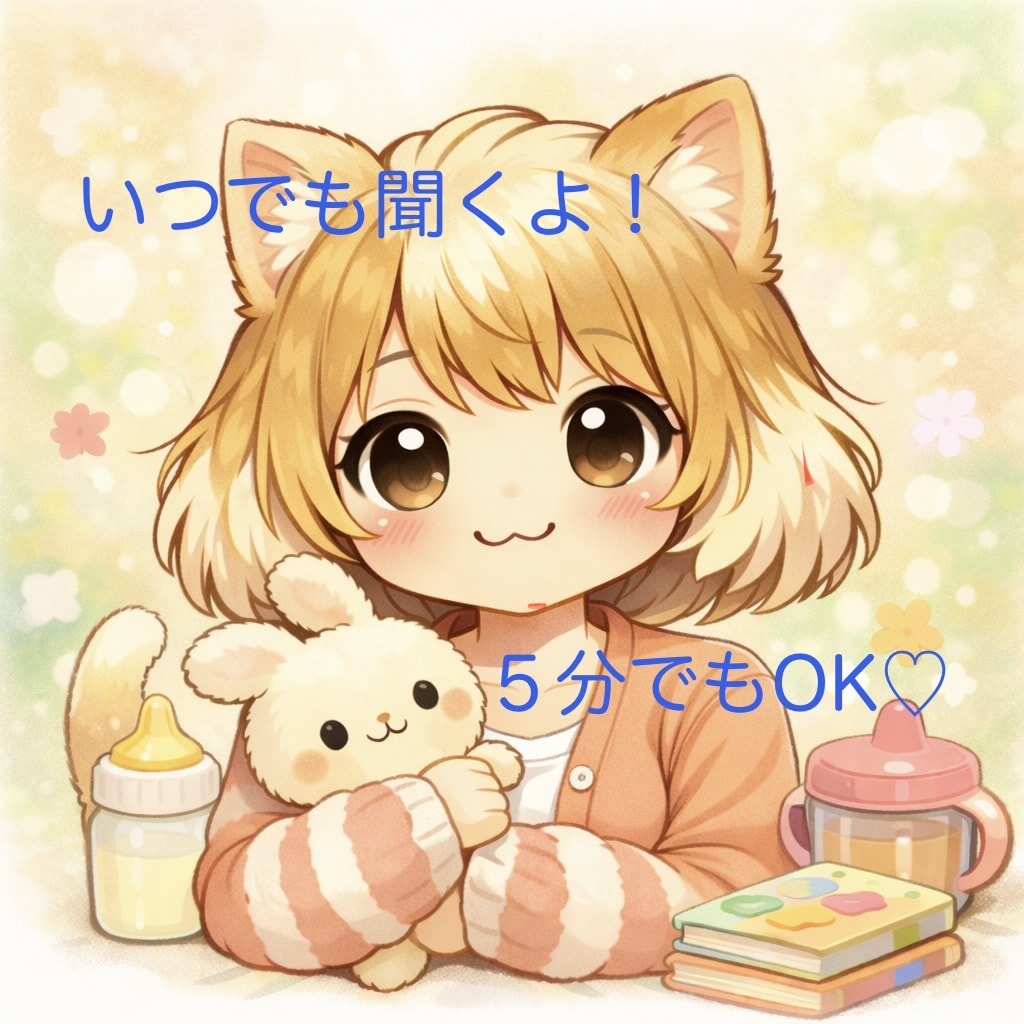 子育てママの悩み・愚痴優しく聞きます ひとりで抱えず、気軽に話してください♡ イメージ1