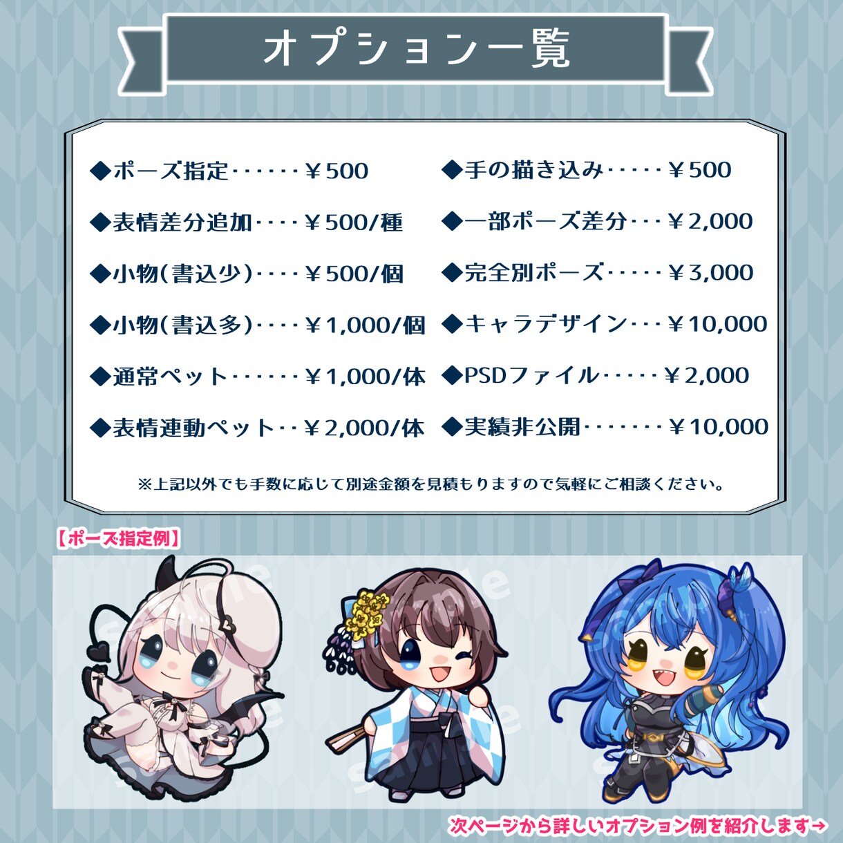 商用利用可！ミニキャライラスト制作します 表情差分付きで使いやすい！かわいいSDイラストを制作します！ イメージ3