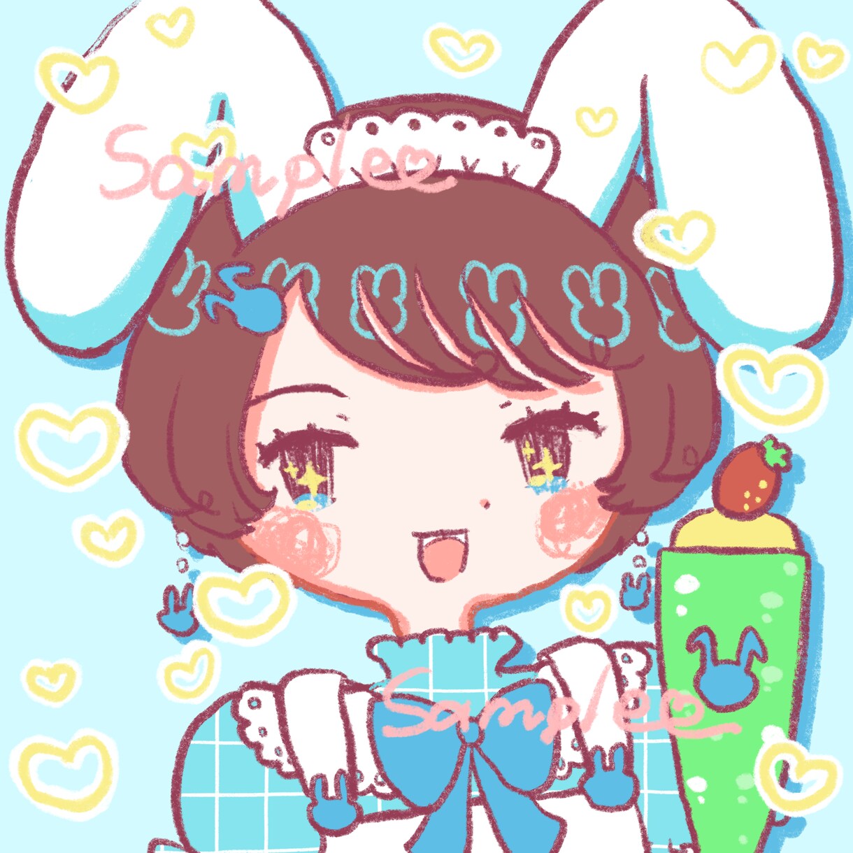 SNSに使える♡ゆるふわポップなアイコン描きます SNS、Youtube、Vtuberさんなどにおすすめ！ イメージ6