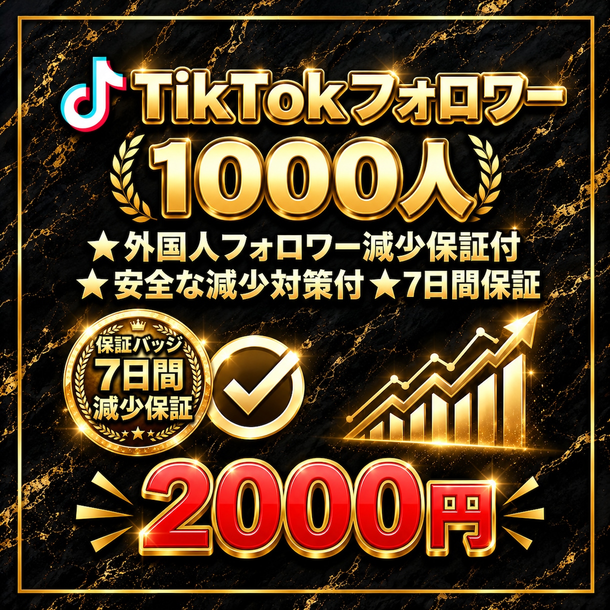 お得！TikTokフォロワー1,000人増加します あなたのアカウントを拡散・成長させます！お得な価格でご提供 イメージ4