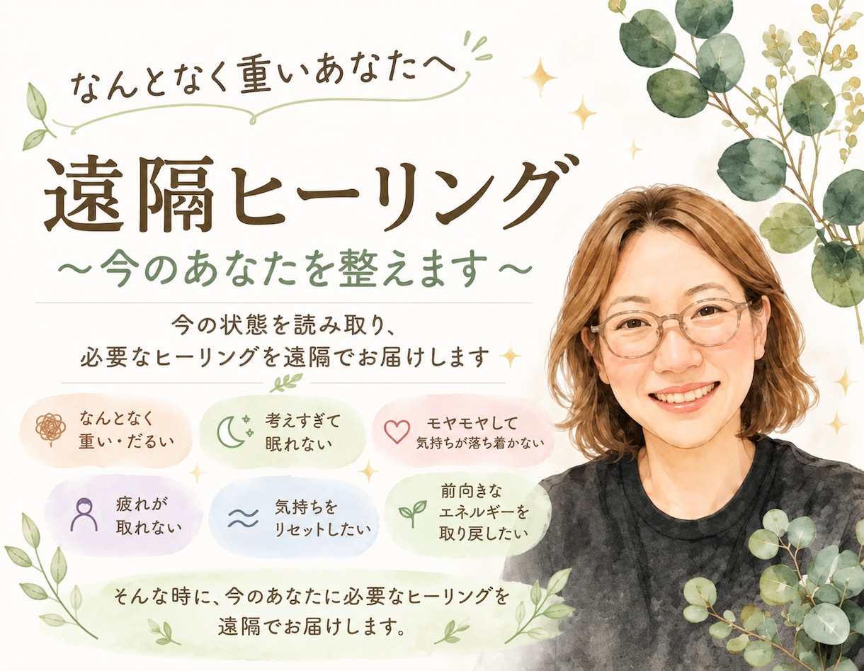 最短即日｜今のあなたを整える遠隔ヒーリングします ヒーリング後に届いたあなたへの言葉をレポートでお届け イメージ1
