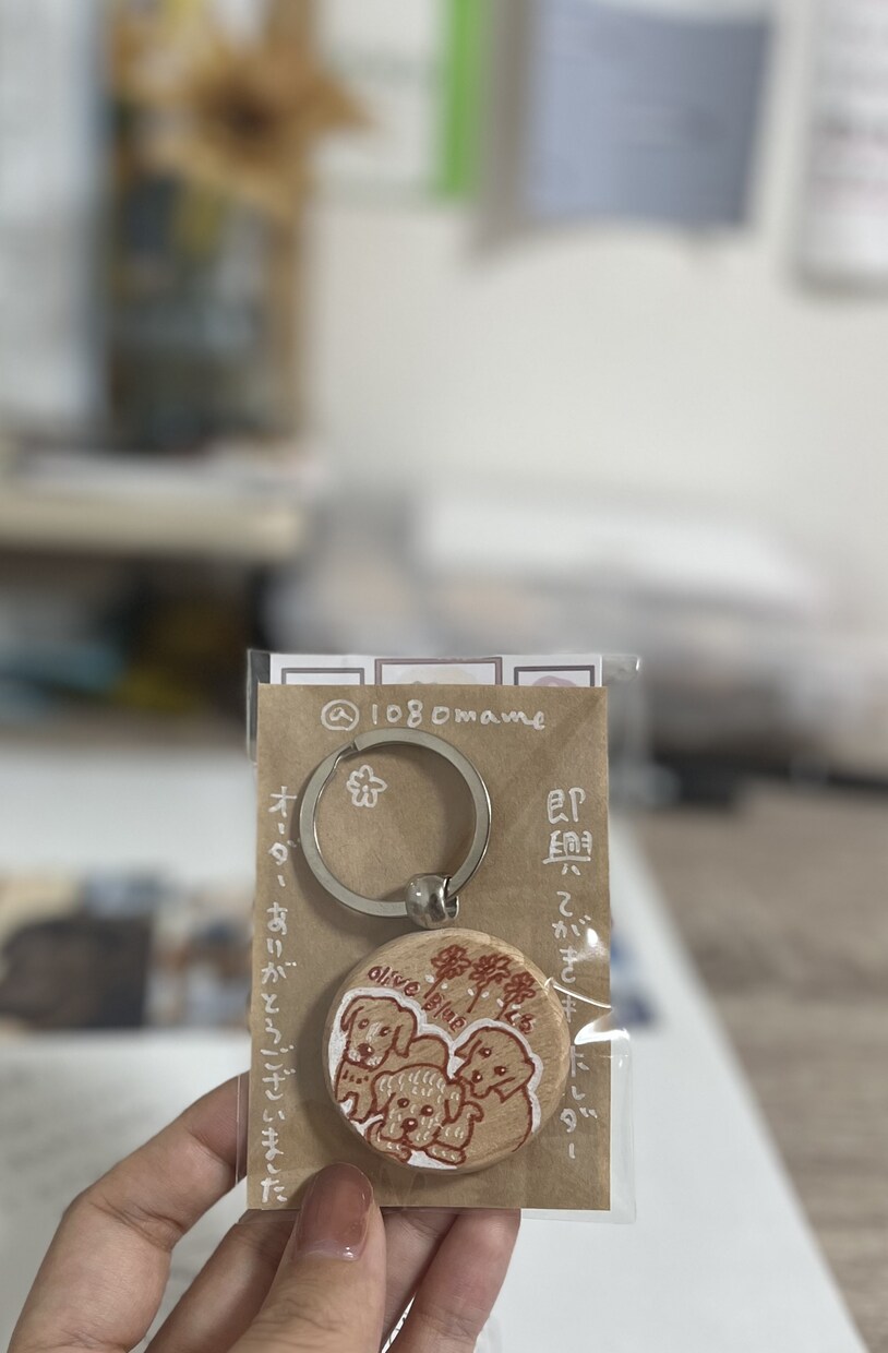 手描きキーホルダー作ります お写真をもとに世界にひとつの手描きキーホルダーをつくります イメージ1