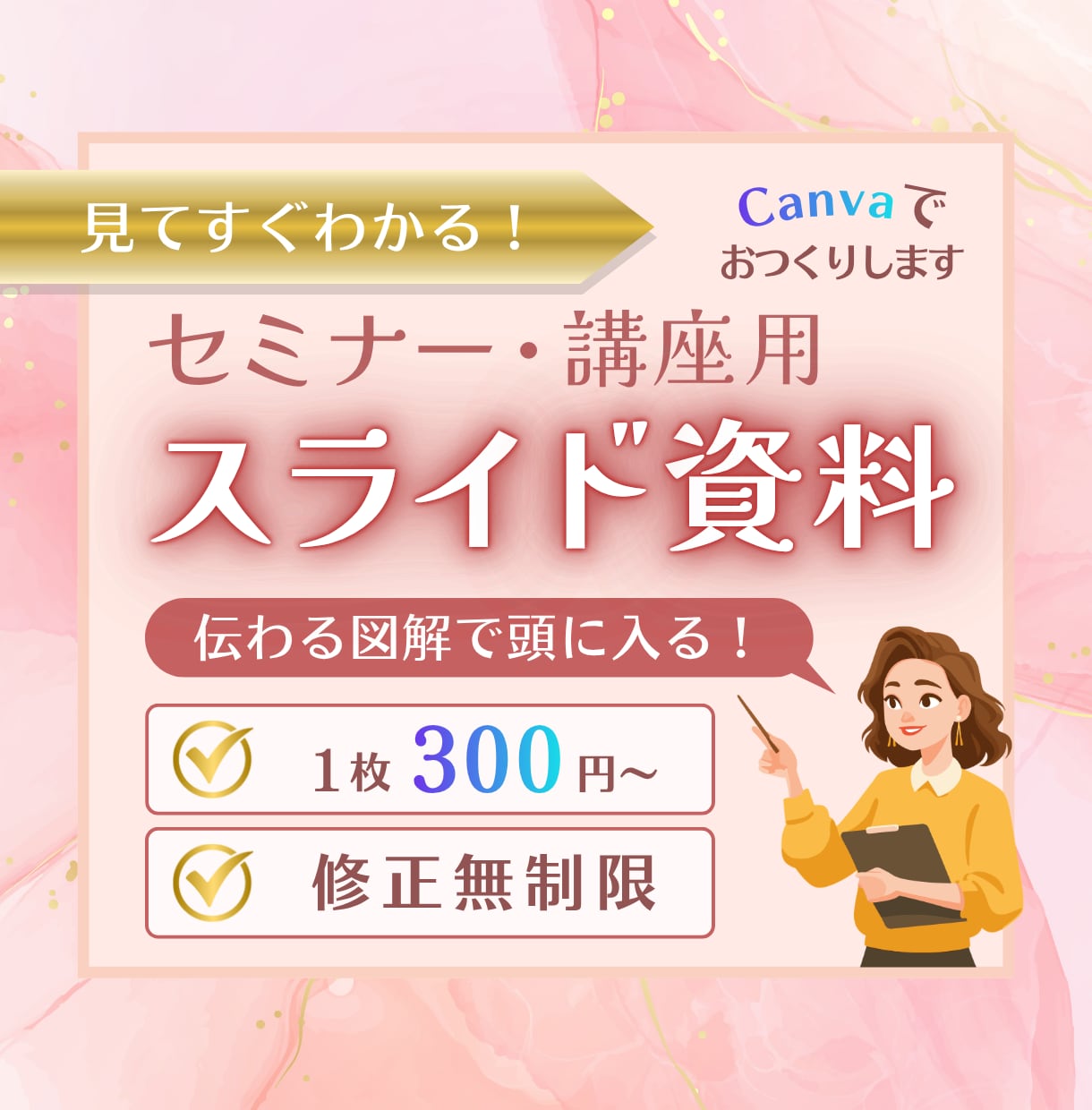 見てすぐわかる！図解入りのスライド資料つくります "伝えたい"にまっすぐに！ 頭にスッと入る資料作りします！ イメージ1
