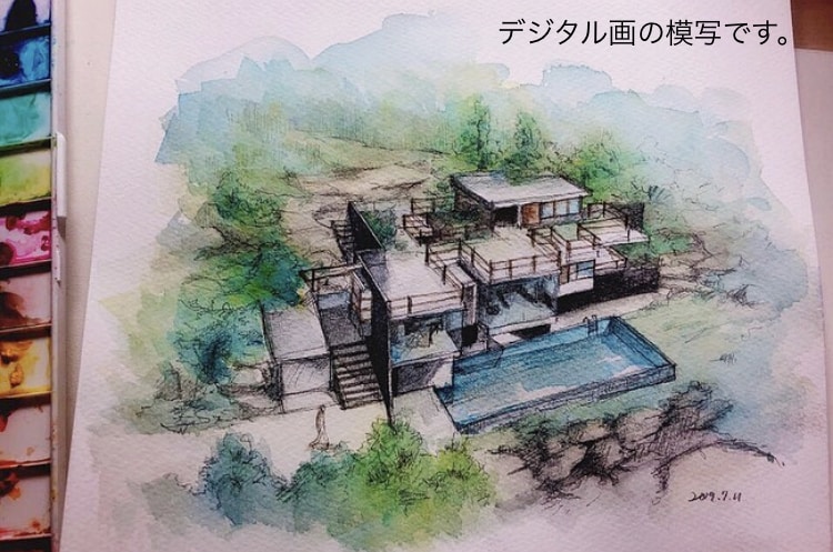 水彩画でイラストを描きます 忘れられない風景、大切な人へのプレゼントに水彩画を。 イメージ7