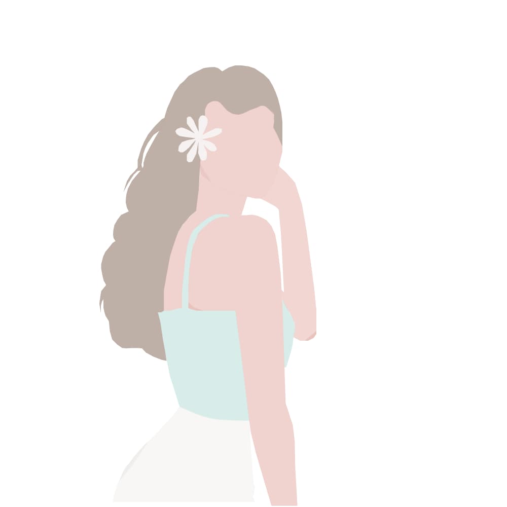 シンプルなフラットデザインの女の子イラストかきます 海外の女の子のようなシンプルかつ洗練されたイラスト イメージ3
