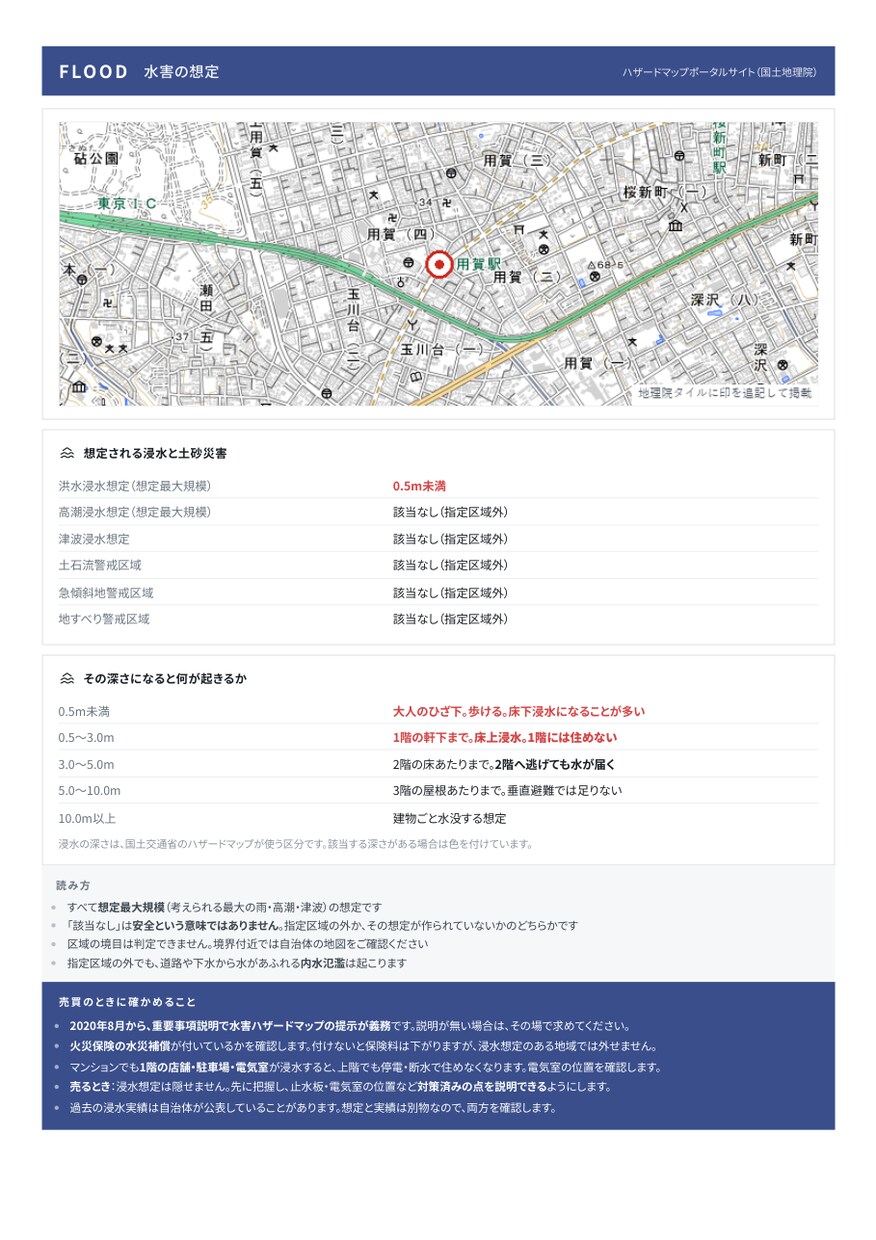 その物件買って大丈夫？実務者が書面で診断します 公的データ15ページ＋気になる点のコメント付き イメージ5