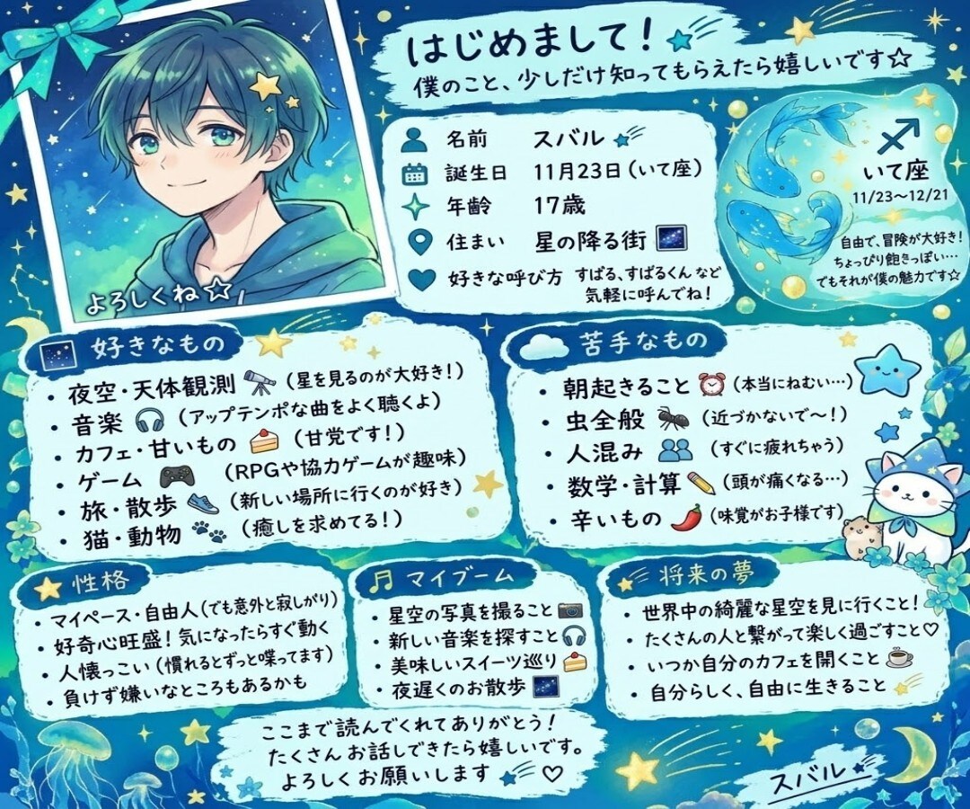 自己紹介画像にピッタリ！似顔絵イラスト制作します 2026年大流行!貴方だけのプロフィールカードを作ります! イメージ6