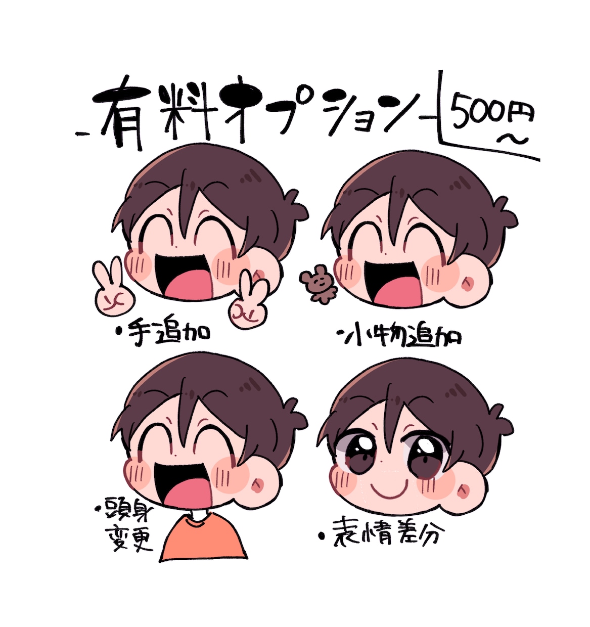 安い☆ポップで元気なデフォルメイラスト制作します 感情大で表情豊かなイラストでパワーを└( 'ω')┘！！！ イメージ6