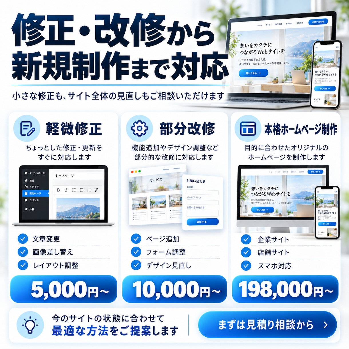 WordPressの修正・更新をしますます 文章・画像・レイアウトの修正に丁寧に対応します イメージ6