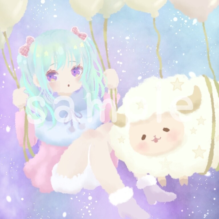 NFTアーティストが映えるデフォルメ絵描きます ほわほわ、夢かわ、カラフル…どんなデフォルメもお任せ！ イメージ2