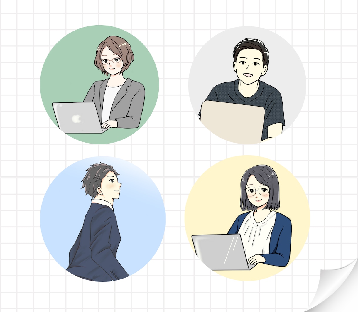 SNSで使いやすい好印象なアイコン描きます シンプルなタッチ＆優しい手描き感 イメージ2