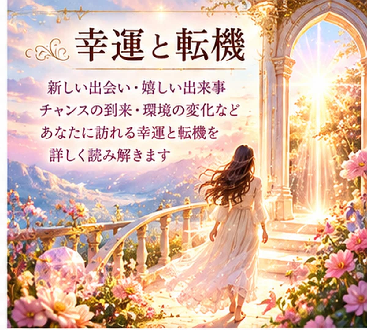 2027年上半期のあなたの運勢を占います 上半期の運勢を紐解き、幸せへ導く道しるべをお届けします イメージ3