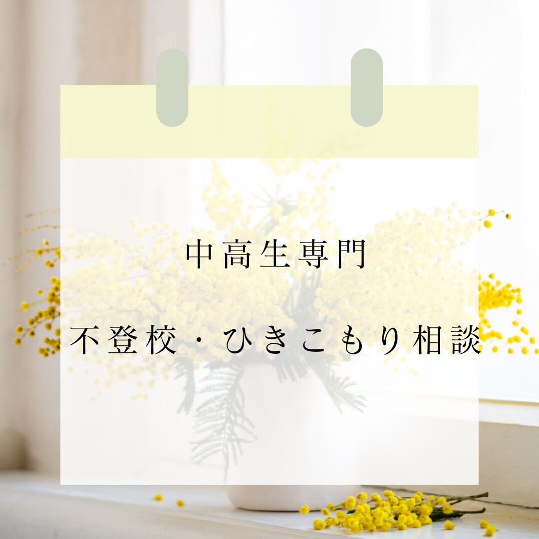 中高生の不登校・ひきこもり質問・相談にのります わが子の長期不登校を乗り越えた母が一緒に解決方法を探します イメージ1