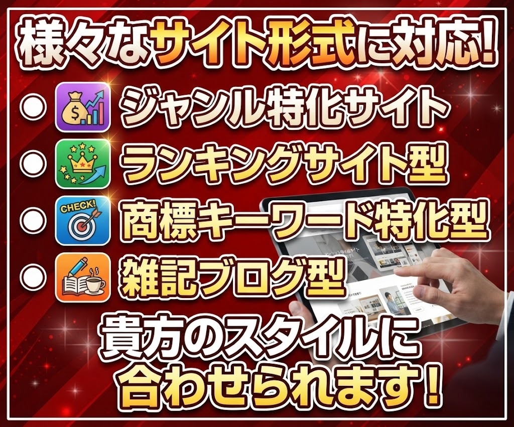 アフィリエイト収益化プラン！強いサイトを構築します 初期設定・デザイン・SEO対策・１万文字の20記事込み！ イメージ3