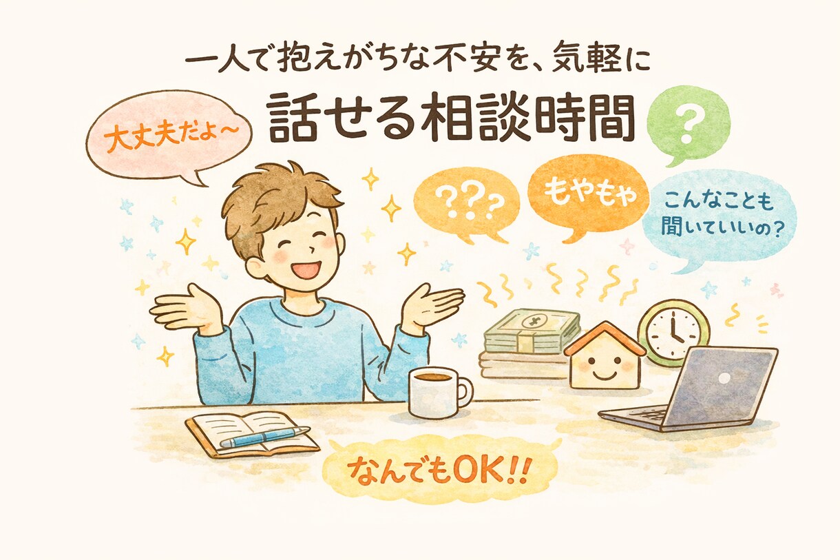 なんでも相談うけつけます 一人で抱えがちな不安を、気軽に話せる相談時間 イメージ1