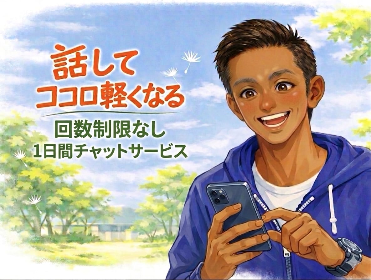言えない本音や愚痴、チャットでスッキリ受け止めます あなたに寄り添う専属チャット　モヤモヤを吐き出して心軽くなる イメージ1