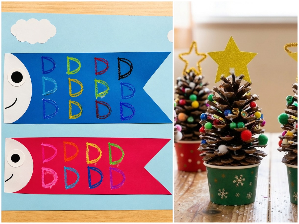 保育園/幼稚園等での工作の時間、お手伝いします 季節の工作の土台部分を作ってお送りします。仕上げはお子様で！ イメージ1