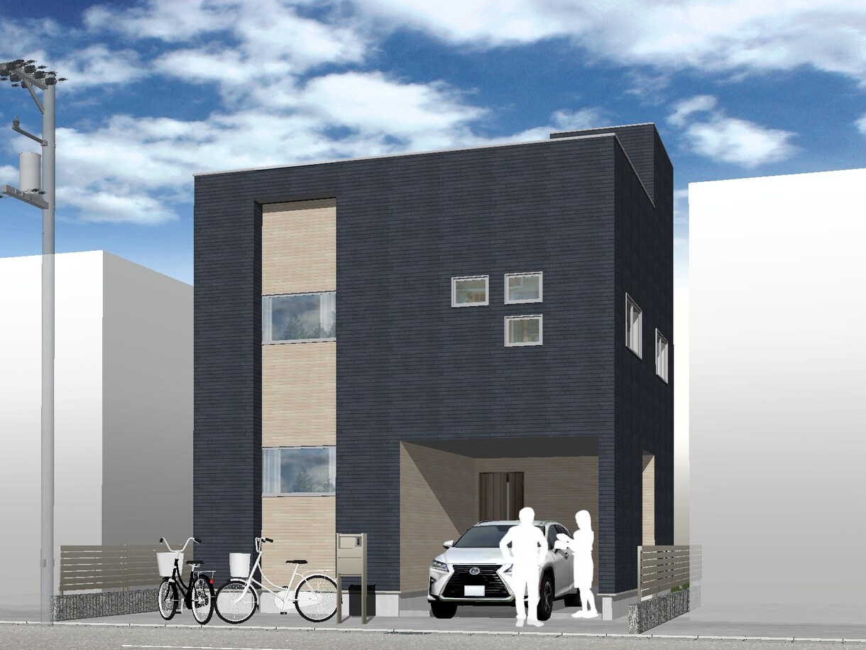 空いた敷地にプラン入れます シンプルでちょうどいい間取りつくります。 イメージ1