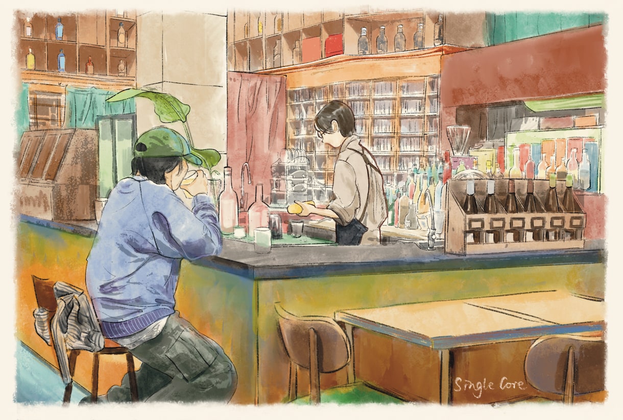 水彩風建物、風景、お酒イラストなど作成します 繊細な線と水彩タッチのデジタルイラスト イメージ4