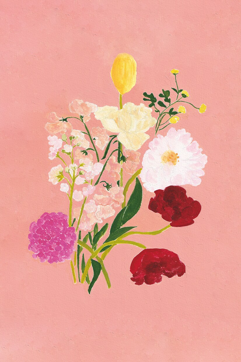 愛らしいお花の絵を描きます 絵の具で描く、繊細でやさしい心温まるお花の絵。 イメージ3