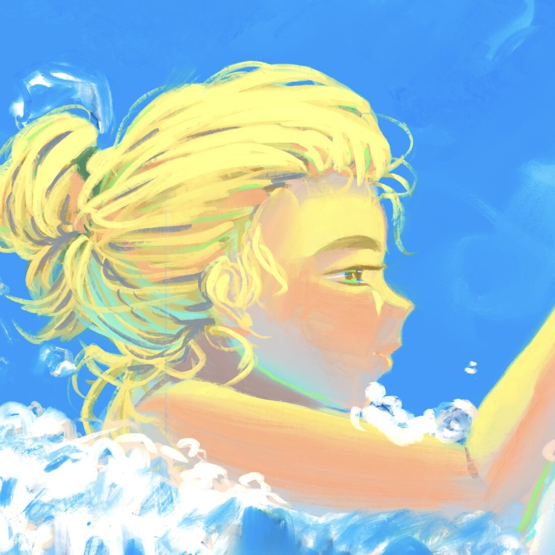 サムネイルやアイコンなど描きます 女の子と暖色、光が得意です！絵柄の方向性も相談可 イメージ1