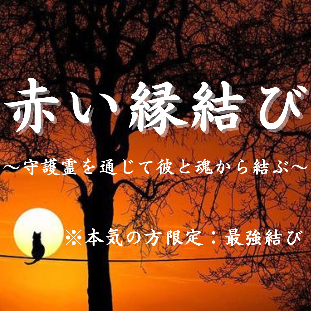 あの人の想念を魂から書き換え赤い縁結びをします 【音信不通・片思い・復縁・不倫】守護霊がお二人の魂を結びます イメージ2