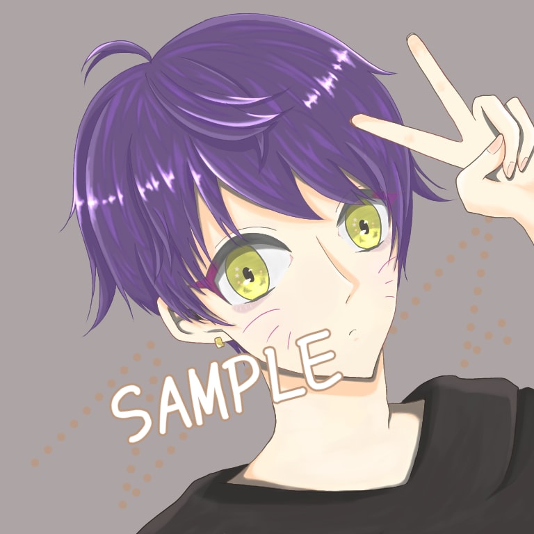 デフォルメなどかわいいSNS用のアイコン描きます 病み絵でも！色々なジャンルご相談ください！ イメージ2