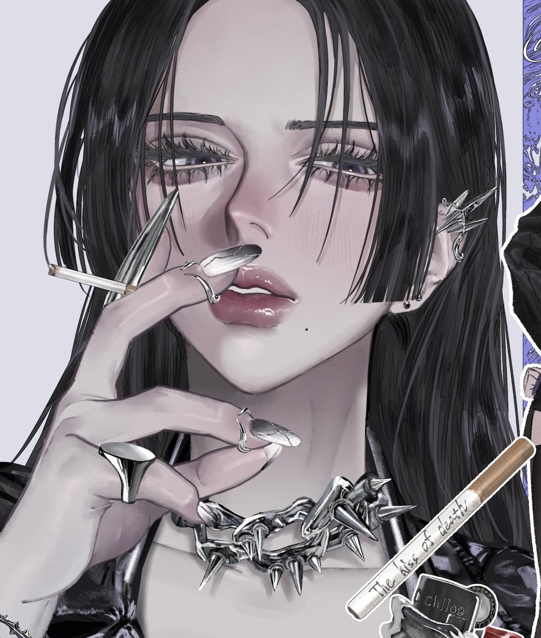 アイコン、イラスト制作します 綺麗で目力のある女の子が得意です。 イメージ1