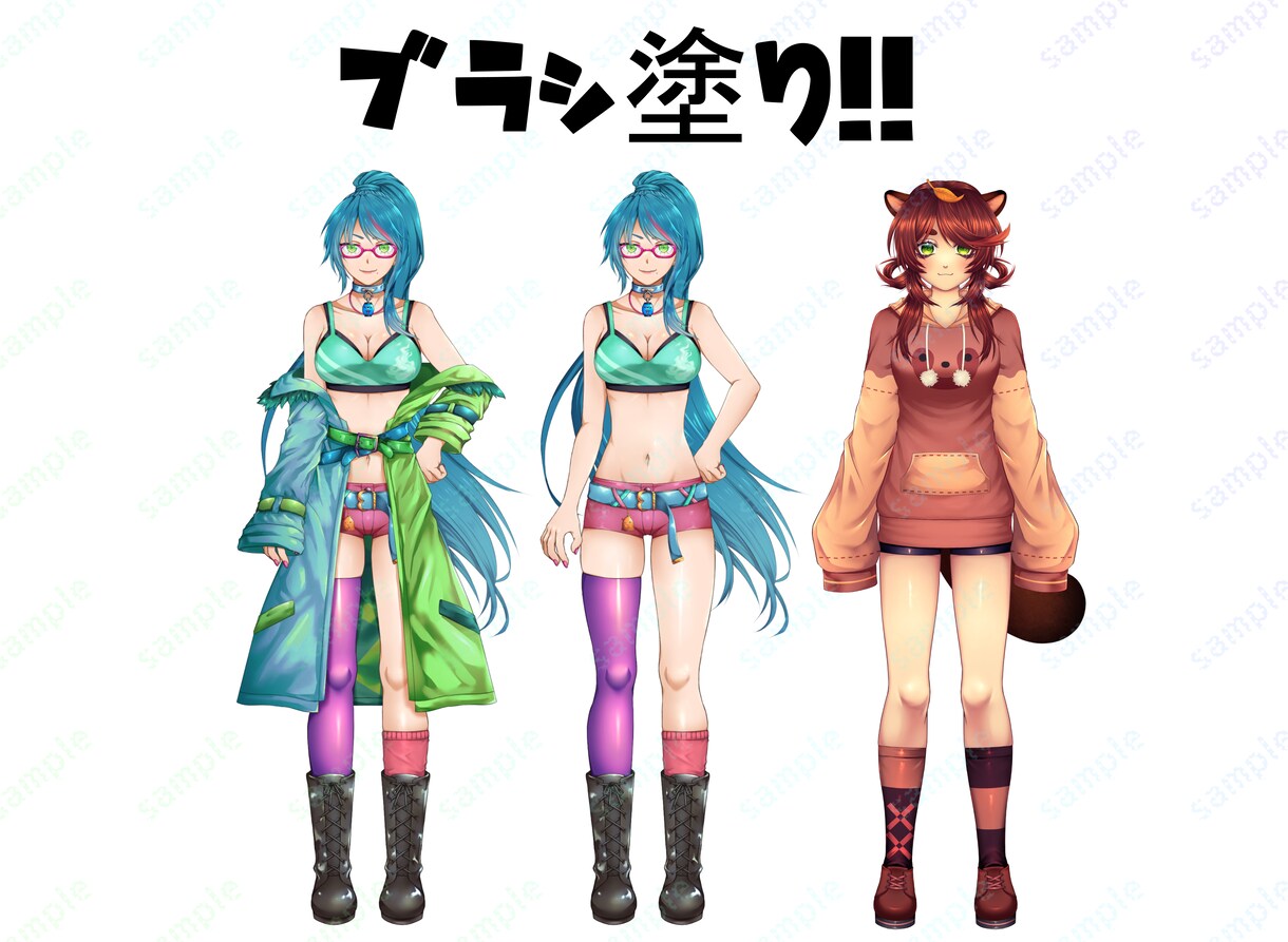 ゲームに使える立ち絵描きます イラスト自作のゲームクリエイターが制作！【商用利用可！】 イメージ4