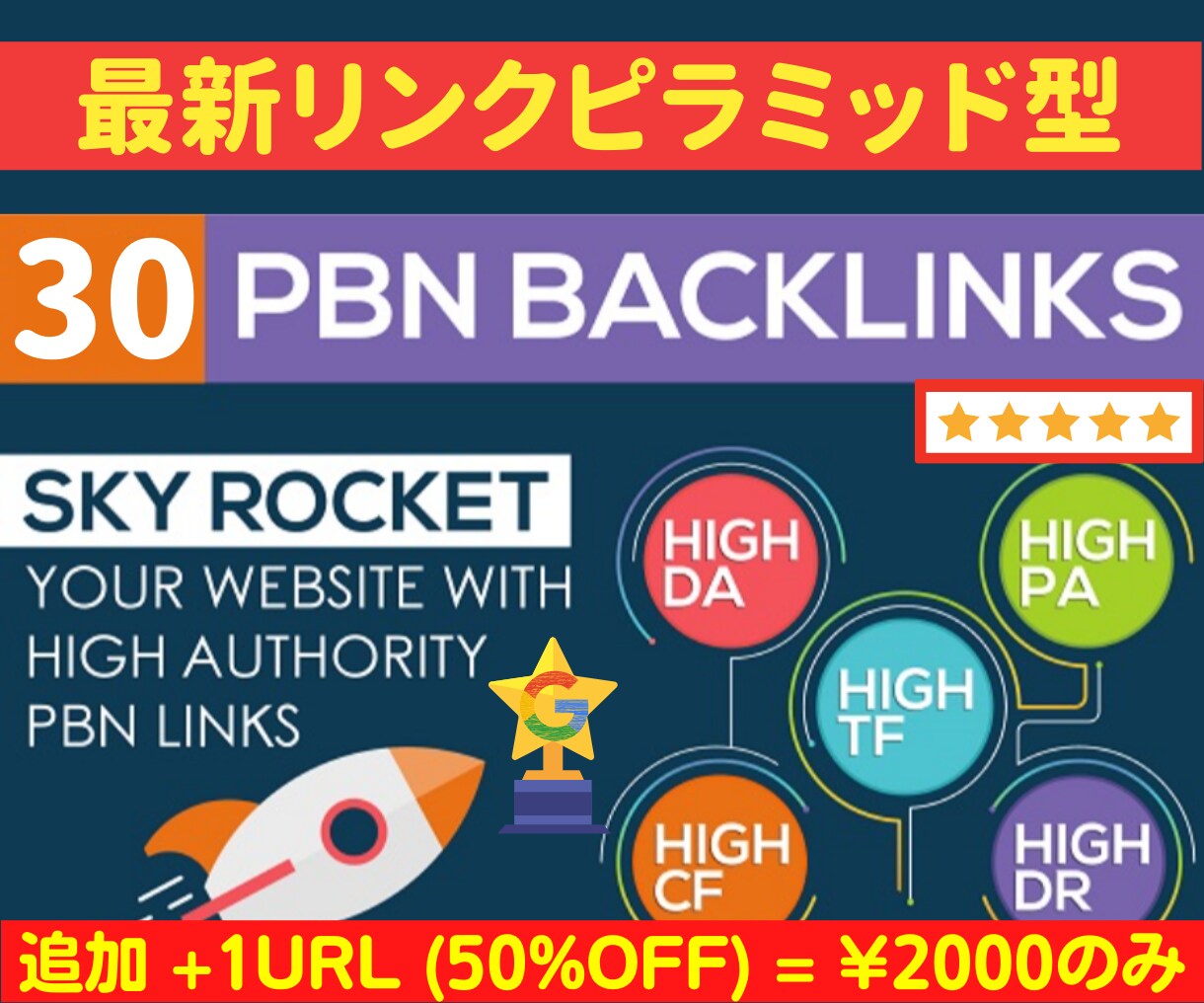 新生リンクピラミッド型強力PBNでSEO対策します 限定オファー☆追加＋１URL２０００円のみ！【５０％OFF】 イメージ4