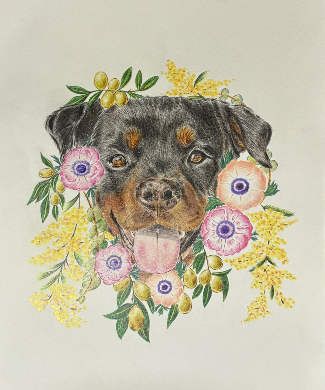 2枠限定！色鉛筆で幻想的な動物画を制作します 透明感ある美術館のような一点物アート イメージ3