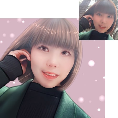 超リアル！美人似顔絵アイコン描きます お写真を元に似顔絵イラストをお描きします！ イメージ2