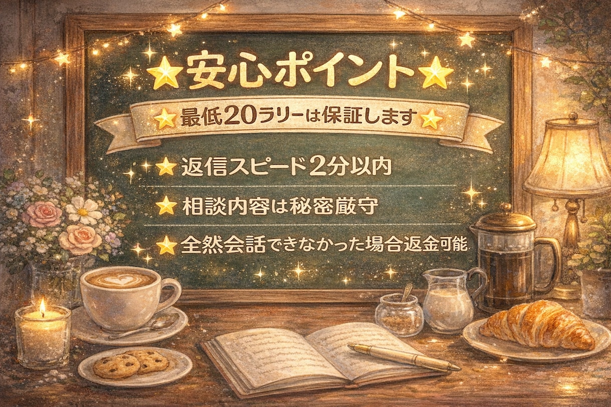 悩まないで⭐️即レス⭐️会話無制限⭐️となります ♡明日も元気に過ごせるための魔法をかけます♡ イメージ2