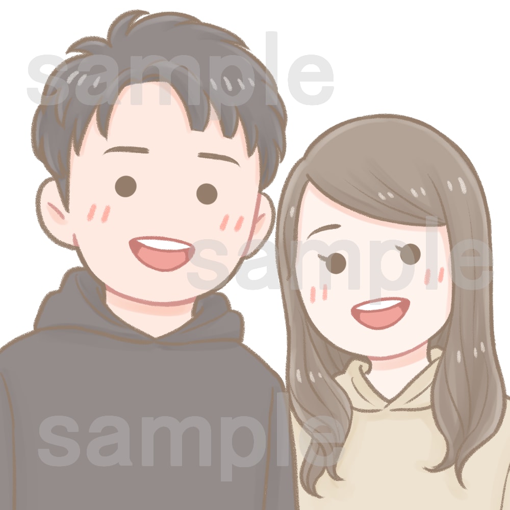 特定されにくいゆるゆるな似顔絵描きます ゆるくてシンプル！柔らかい雰囲気に◎アイコン、ブログなどに！ イメージ9