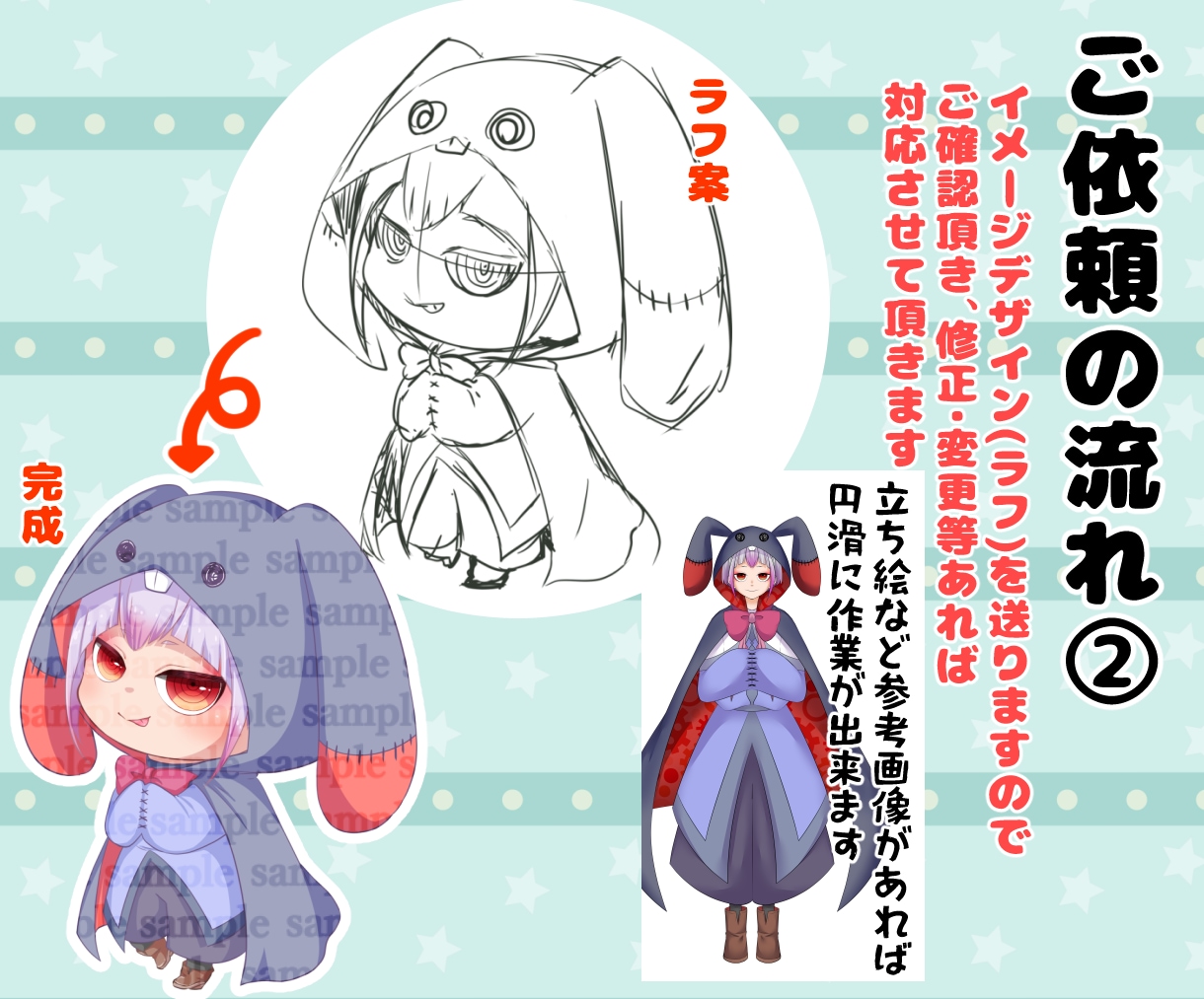 コロコロ可愛いデフォルメキャラクター描きます 2頭身のまるもちイラストいかがでしょうか？ イメージ3