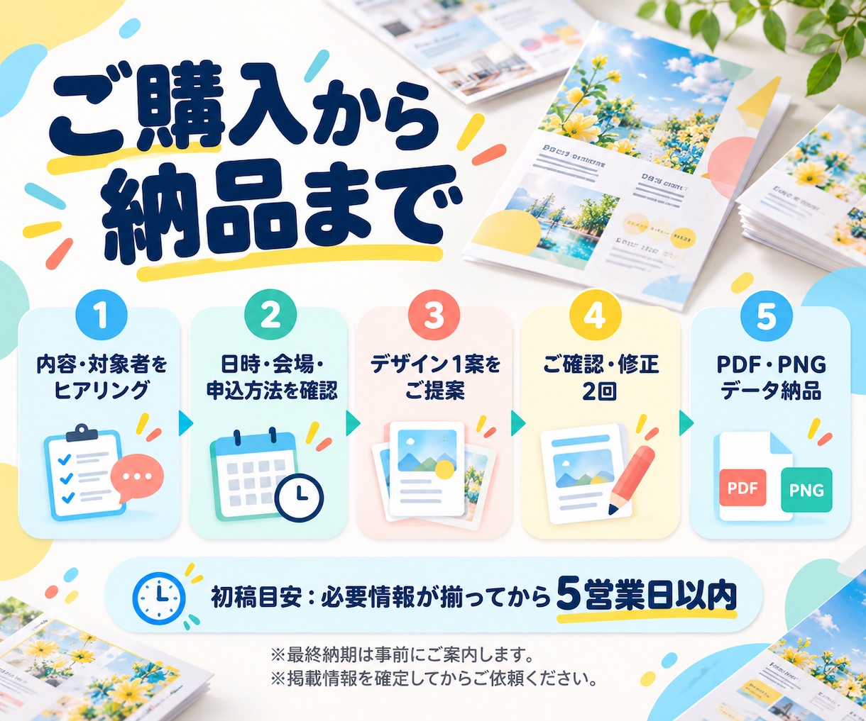 イベントの告知チラシを制作します 日時・場所・参加方法まで伝わるイベント案内へ イメージ4