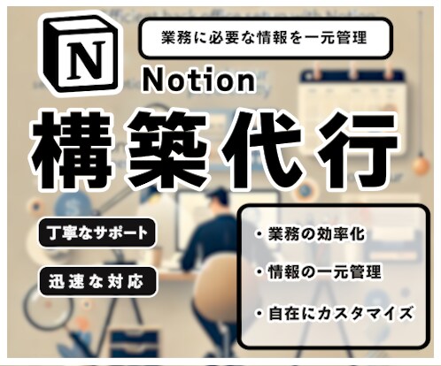 Notionで理想のバックオフィスを構築します 業務の整理整頓 タスク管理 等を一元化します イメージ1