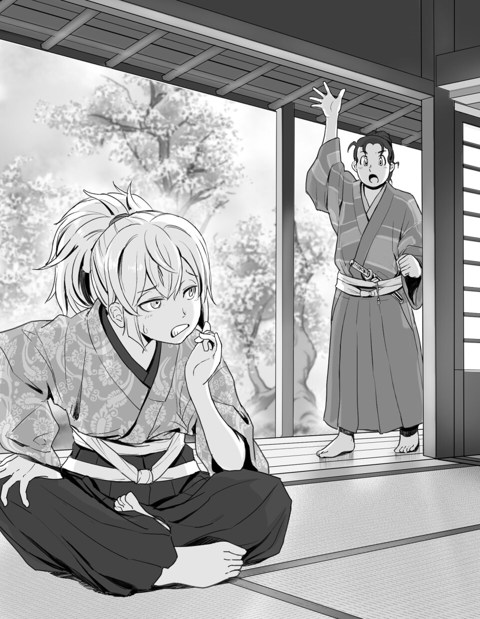WEB小説の挿絵イラストを作成致します 物語の世界観を表現するモノクロ挿絵を描きます イメージ9