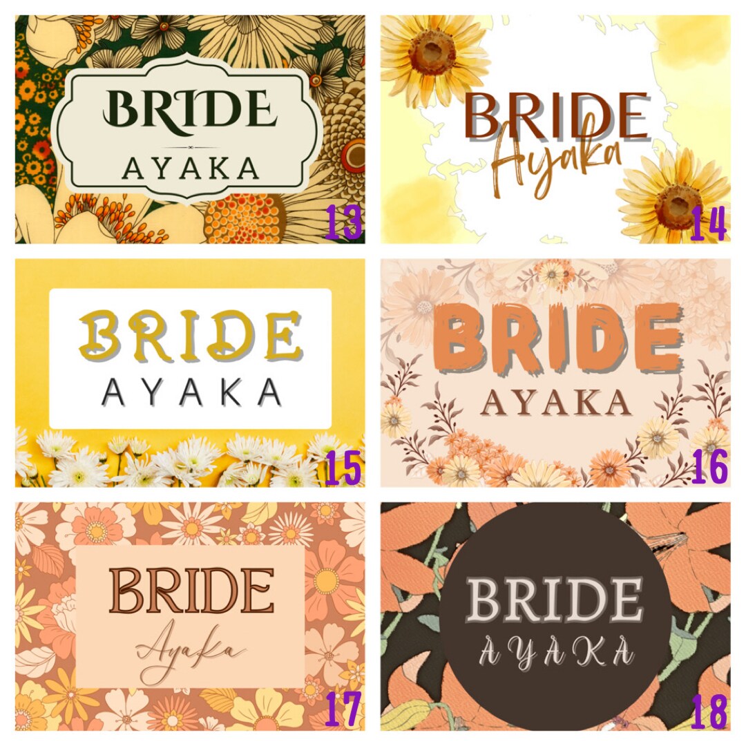 名入り&即日対応★結婚式の受付サインを作ります 全30種類★皆様のテーマカラーに合わせてお求めください^ ^ イメージ5