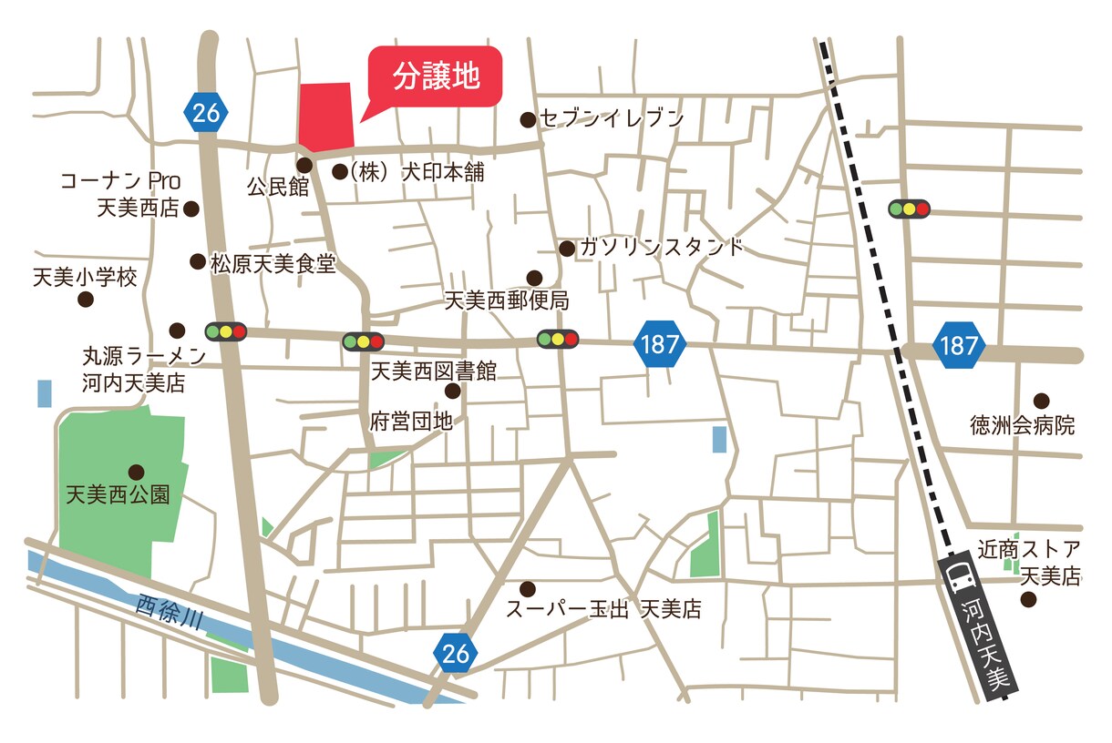 シンプル ＆ わかりやすい地図作成いたします 会社や店舗用に最適！ オリジナルの地図が欲しい方にオススメ！ イメージ4