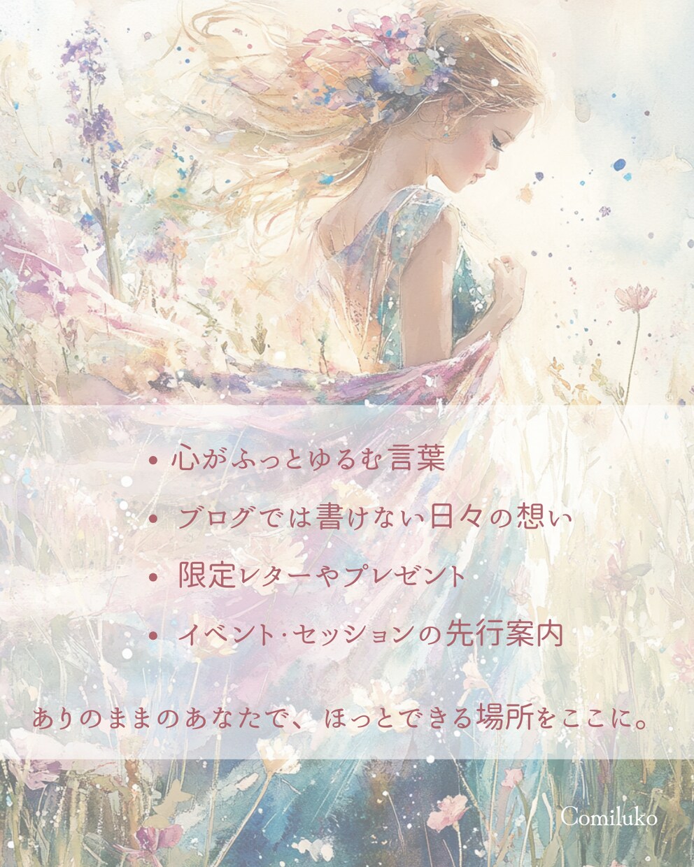 やさしさが伝わるSNS画像制作をします 心にそっと届く、ナチュラルでやわらかな画像をお届けします イメージ8
