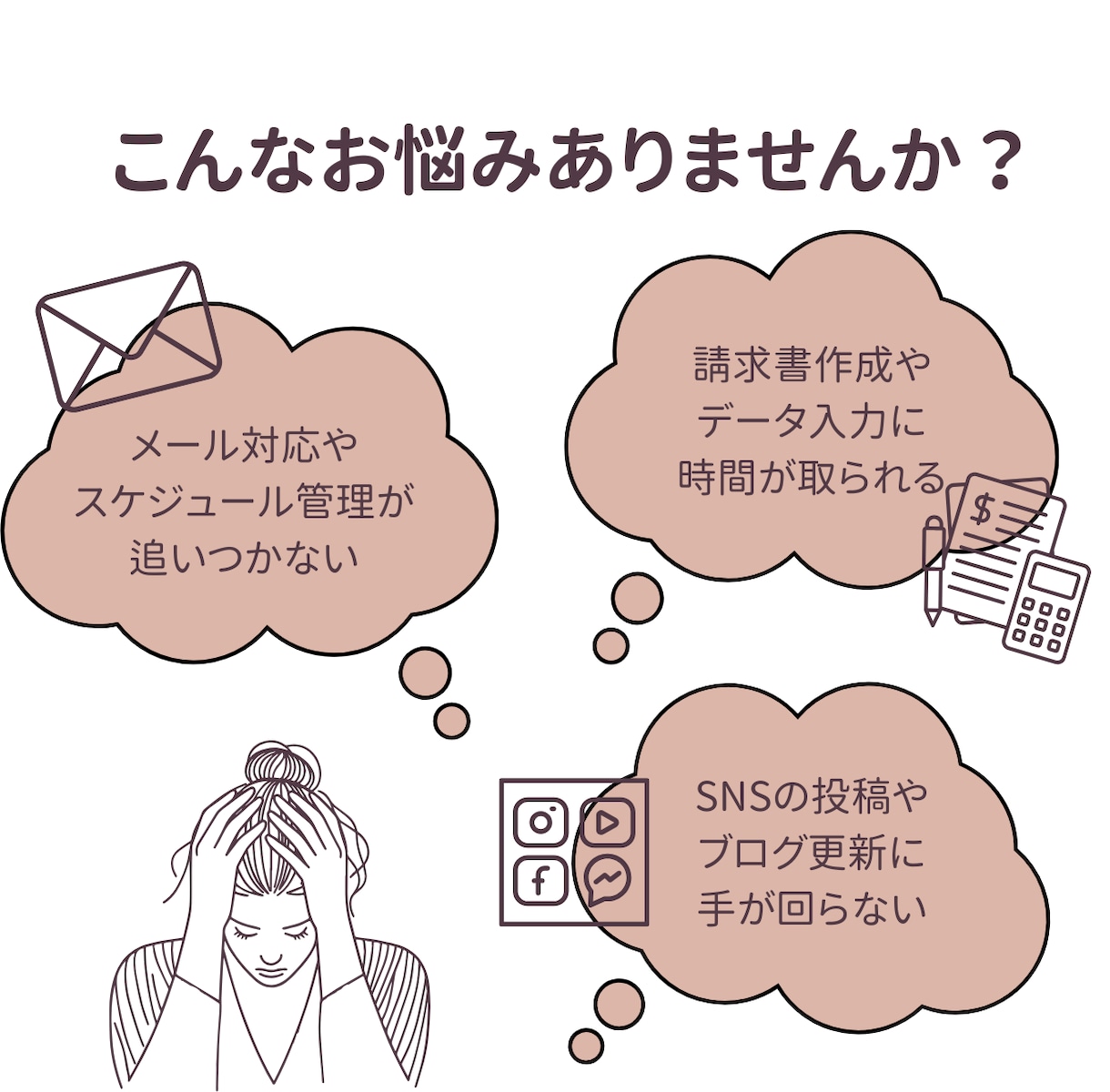 オンライン秘書・事務代行としてサポートいたします 業務に集中できる「時間」をお届けします。 イメージ2