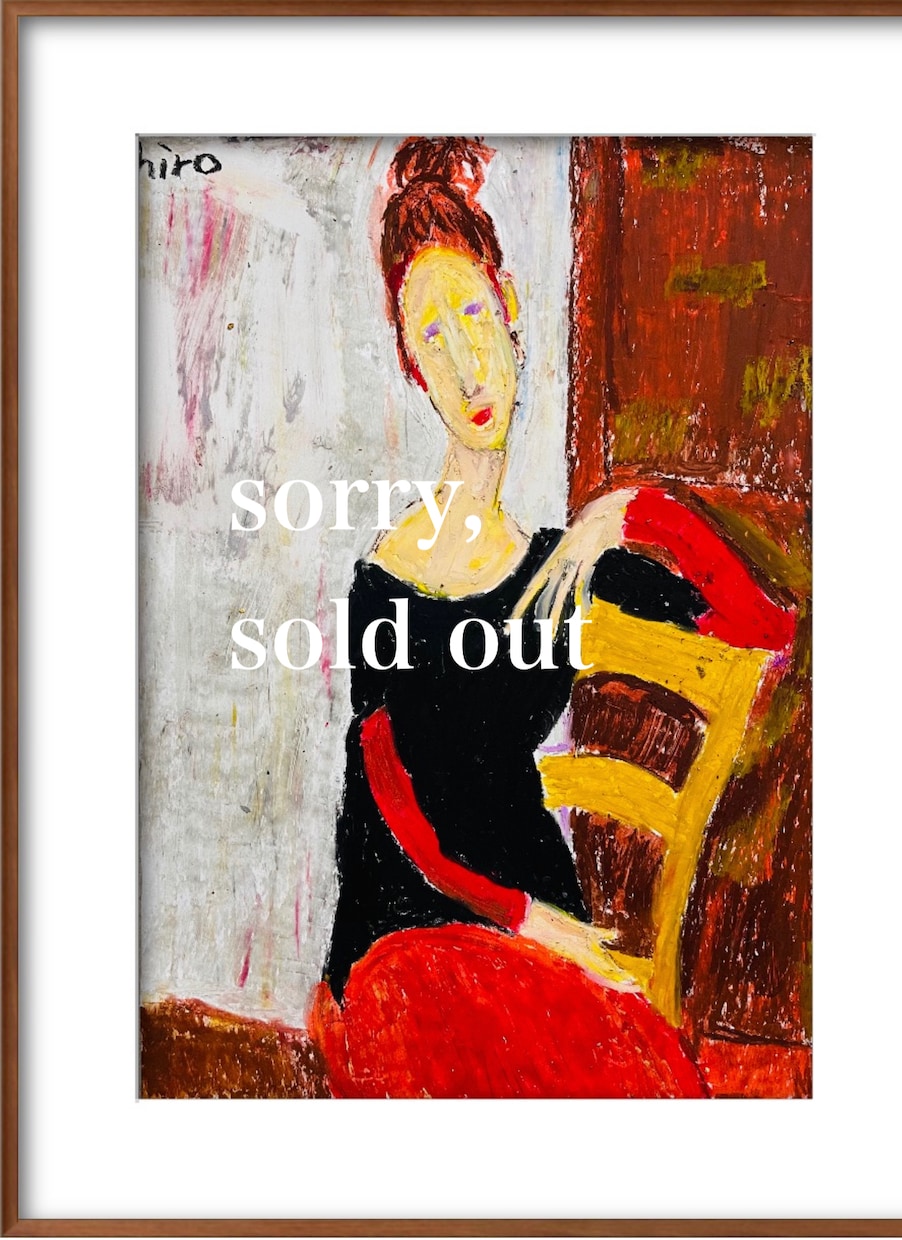 モディリアーニ風の洋画タッチで似顔絵描きます sns,オークションサイト等で過去200点近く絵を売りました イメージ4