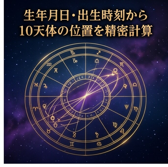 超精密・本格10天体占星術×タロットで読み解きます 独自の「運命レーダーチャート＆星配置図」付き！ イメージ3