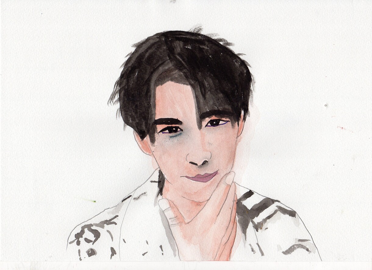 貰って嬉しいお部屋に飾れる可愛い似顔絵ます 水彩画の手描き似顔絵１枚１枚丁寧にえがきます イメージ10