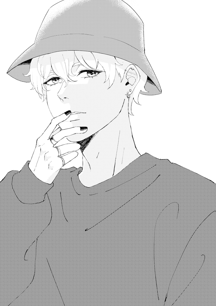 主に男の子をモノクロで描きます 10代～20代を対象にカッコイイ系のイラストを描きます イメージ7