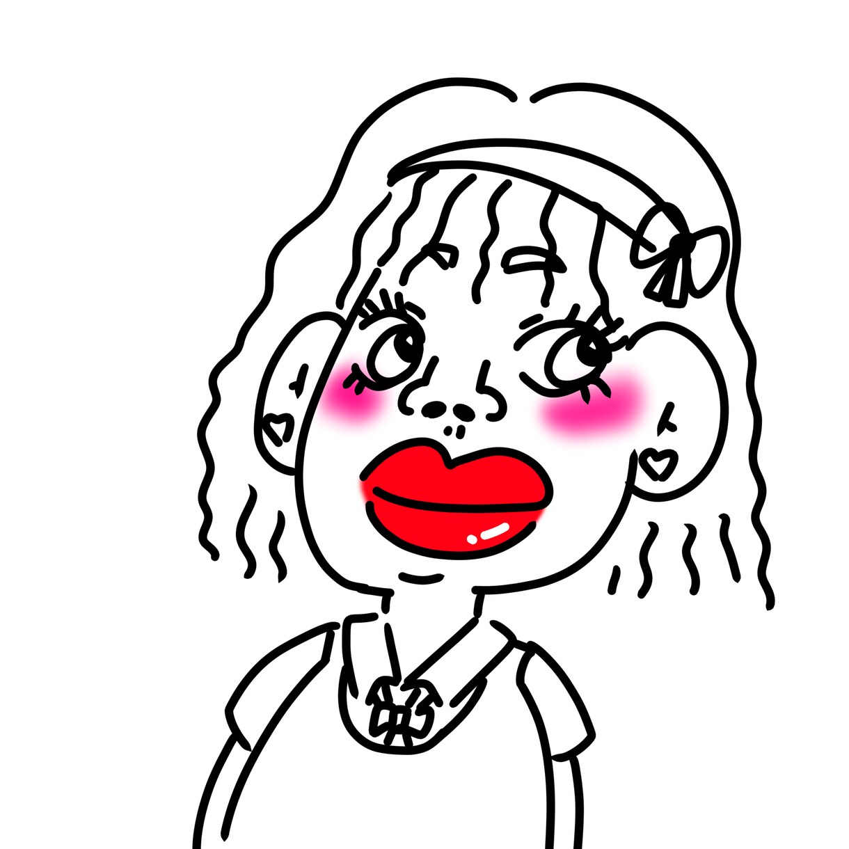 イラストかきます ちょっと誇張しすぎるかもしれません イメージ2