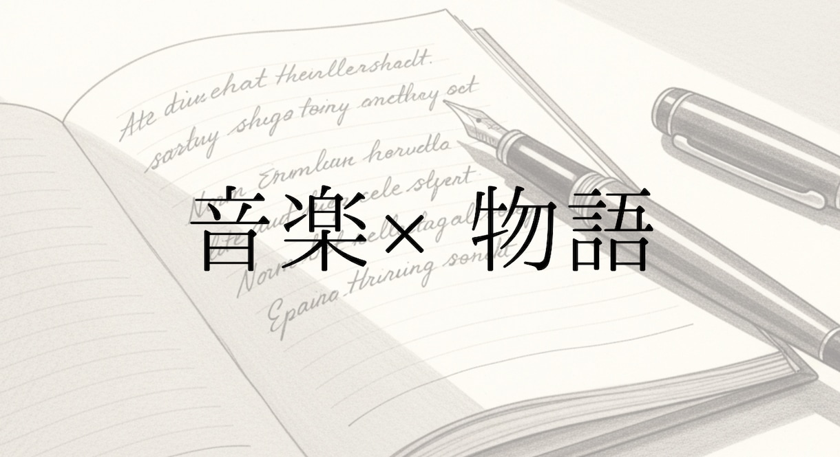 あなたの好きな言葉、歌詞を物語にします 音楽と小説の世界に入ってみませんか？ イメージ1