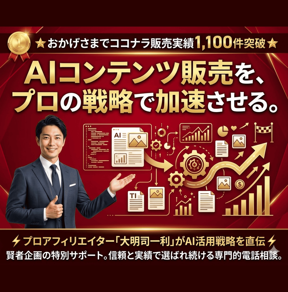 AIコンテンツ販売の収益化戦略を提案します プラットフォーム選定から自動化までプロが実践的にサポート イメージ1