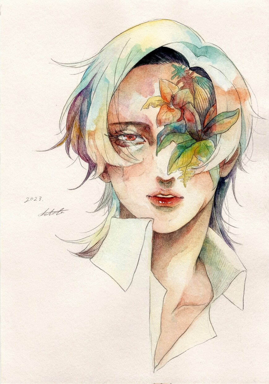 水彩とペン画でイラスト描きます 細かいな絵、色を重視したい方は是非 イメージ5